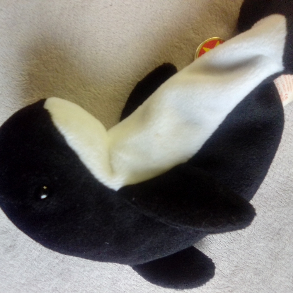 TY ,ORIGINAL, PVC, 96' Waves the Whale. - Picture 3 of 8